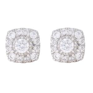 0.49กะรัต E-F รอบตัด/VVS-VS Moissanite เพชรเม็ดเดี่ยวต่างหู10K 14K 18K ทำด้วยทองคำสำหรับเธอ - Product Image 4