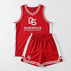 Ropa de entrenamiento de alta intensidad unisex, conjunto de uniforme de baloncesto de LICRA/poliéster antibacteriano personalizable para hombres para baloncesto - Product Image 5