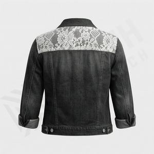 Chaquetas Vaqueras de Mezclilla Personalizables, Casuales, Modernas, de Marca, Retro, Holgadas, Vintage, Lavadas, Lisas, para Mujer, Ropa de Calle Elegante - Product Image 2