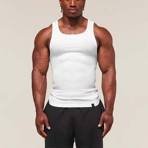 Pakistan Made Breathable <b>Knitted</b> Casual <b>Men</b> <b>Tank</b> <b>Tops</b> High Quality Customised Printing 100% Cotton Gym Wear - Product Image 2