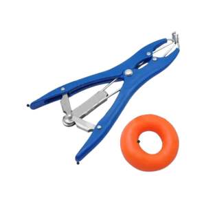 Comprar castración Bander 8,26 pulgadas 21cm con 100 anillos de cola de ganado acoplamiento herramienta de castración sin sangre instrumento médico - Product Image 6