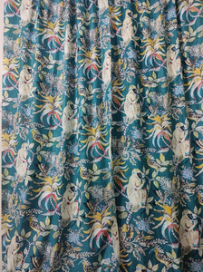 Rideau de porte de singe 100% coton imprimé sur mesure de luxe pour le salon - Product Image 4