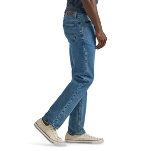 2023 Summer Classic <b>Men</b> Thin Denim <b>Jeans</b> Lightweight Cotton Elastic Medium <b>high</b> <b>waist</b> Fit Straight Youth Simple Casual Trousers - Product Image 3