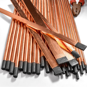 Elettrodo per Saldatura ad Arco in Carbonio Rivestito in Rame 10*305mm per Taglio, Saldatura e Rimozione Difetti - Product Image 2