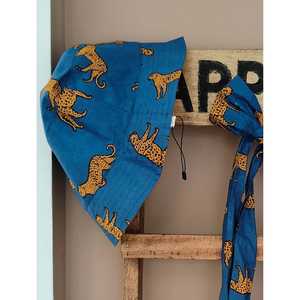 หมวกบักเก็ตแบบย้อนกลับได้สำหรับทุกเพศ ลายพราง 3 มิติ ปักลายโบว์ ผ้าป๊อปลินกำมะหยี่ ลายทาง ผ้าฝ้ายลำลอง - Product Image 1