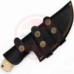 Couteau de suivi personnalisé en acier damas fait à la main avec gaine en cuir produit le plus vendu couteau de suivi en acier damas - Product Image 2