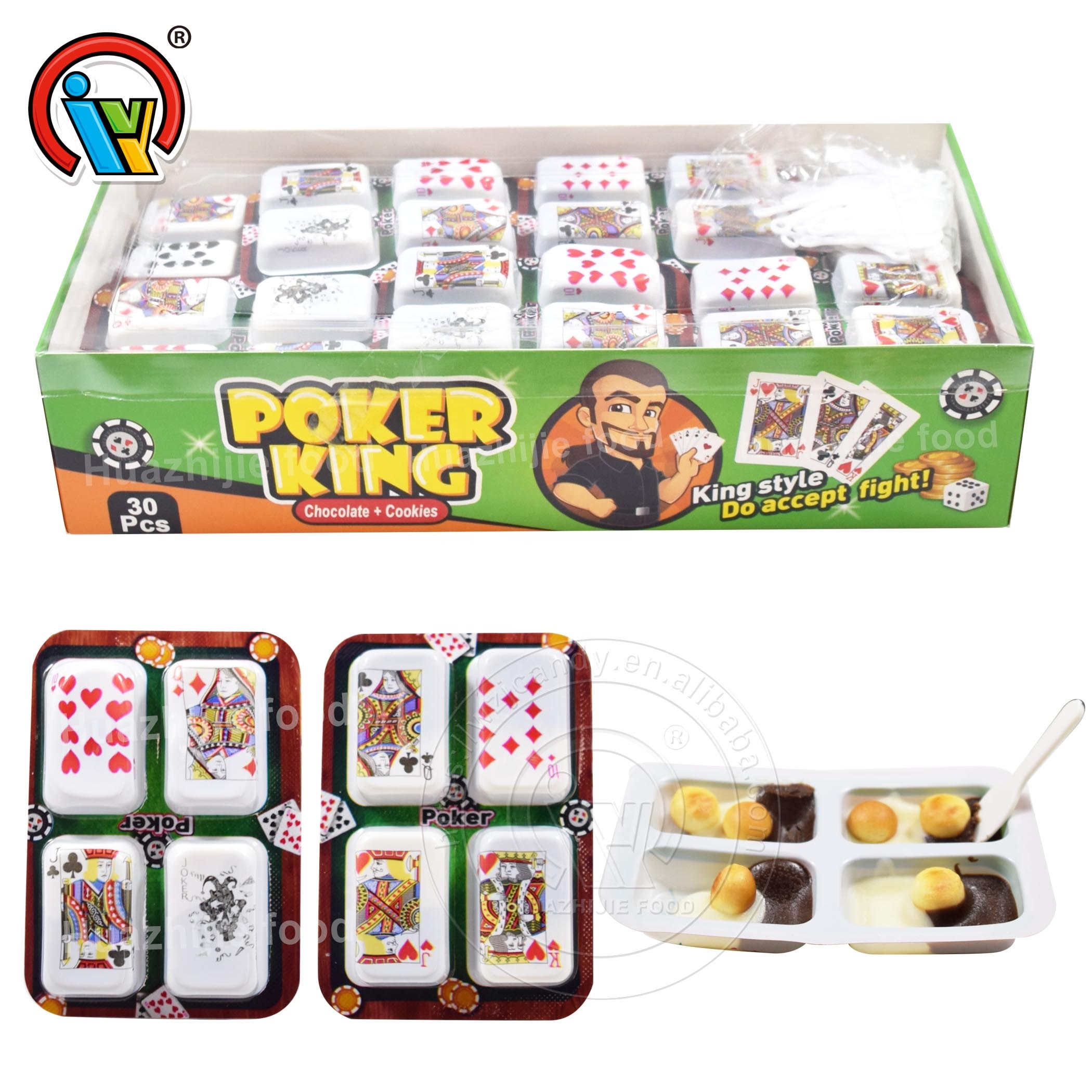 Шоколадное печенье с джемом в покере