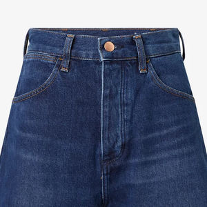 Pantalones cortos de mezclilla azules informales de verano personalizados de alta calidad para mujer, bolsillos en la cintura con Logo estampado con agujeros rasgados, los mejores personalizados - Product Image 6