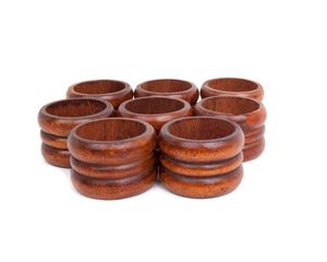 แหวนรองผ้าเช็ดปากไม้ล่าสุด ดีไซน์ใหม่ล่าสุด - ทำด้วยมือทั้งหมด - ผลิตในอินเดีย - ของใช้บนโต๊ะอาหาร - เป็นมิตรกับสิ่งแวดล้อม - Product Image 1