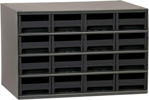 Armoire de rangement en acier pour garage, organisateur de petites pièces, armoire en métal pour quincaillerie, clous, vis, boulons, écrous et plus encore, 17 po de largeur x 11 po - Product Image 2