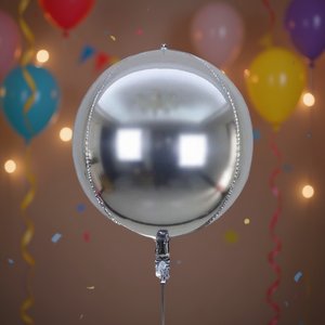 Party Love <b>Balloon</b> 4D <b>Silver</b> 80Cm 32In 12 Pcs Bag - Product Image 3