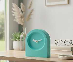 The CRAFT EXIM Luxury Natural Marble Quartz Art Deco <b>Desk</b> <b>Clock</b> Premium Handcrafted Decor for Home Office - Product Image 5