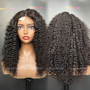 Eau bouclée après brossage perruque cheveux humains vietnamiens déjà faits perruque dentelle fermeture vietnamienne jeunes donneurs de cheveux - Product Image 5