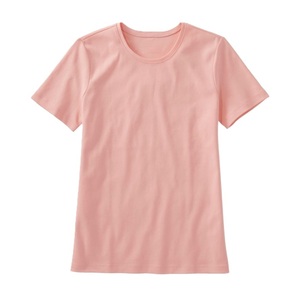 Camiseta deportiva con logotipo personalizado para mujer, camisetas de entrenamiento holgadas de manga corta de algodón 100%, camisetas de Yoga transpirables sólidas informales de verano para - Product Image 4