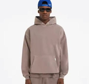 Sudadera Cómoda con Hombros Caídos, Uso Casual, Básica, 100% Algodón Felpa, Tejido Suave y Sostenible, Otoño, Hombre - Product Image 6
