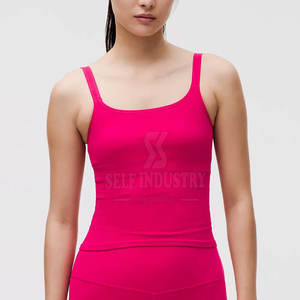 Top corto de Yoga sin costuras de calidad superior para mujer, ropa de gimnasio transpirable recién llegada con colocación de logotipo frontal de diseño personalizado - Product Image 4