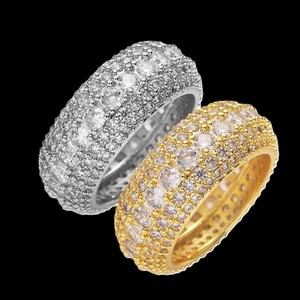 GRA Certified VVS Diamond Rose Gold Vintage Cluster Wedding <b>Ring</b> Iced Custom Brilliant Cut Adjustable Size <b>for</b> <b>Men</b> Women - Product Image 5