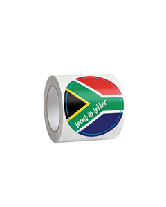 Sudáfrica, el local favorito es Lekker, 3 cm, 300 pegatinas por rollo, bandera nacional - Product Image 1