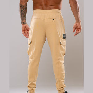 Haute qualité tendance hommes survêtement coton mélangé salon taille élastique sweat Style décontracté personnalisé Streetwear vêtements de sport foncé - Product Image 2