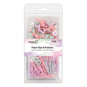 ชุดเครื่องเขียนสำนักงานที่ได้รับแรงบันดาลใจจากมาการอง-คลิปหนีบกระดาษ + ชุดหมุดตอกอเนกประสงค์ - Product Image 1