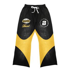 Chándal de nailon para hombre, pantalones y sudaderas apilados cortavientos nuevos personalizados, chándal de dos piezas de poliéster con cremallera para romper el viento, chándal para hombre - Product Image 3