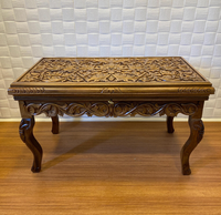 Table basse en bois faite main classique Offre Spéciale avec la main découpant dans la forme rectangulaire pour l'usage à la maison d'hôtel