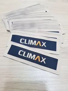 Étiquettes de vêtements personnalisées bon marché en gros étiquettes tissées en polyester avec logo de marque pour vêtements - Product Image 6