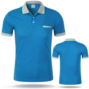 Polo de Algodón Bordado para Hombre, Estilo Business, Primavera-Verano, Manga Corta, Cuello Solapa, Casual y Formal para Uso Diario - Product Image 1
