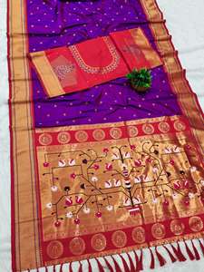 Hansraj Paithani Saree en soie à Mumbai Fournisseurs en gros pour Diwali décontracté et occasions de mariage - Product Image 4