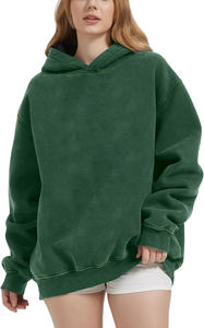 ผลิตเสื้อฮู้ดดี้ผู้ชายแบบสั่งทำ ดีไซน์ยอดนิยม ผ้าฝ้าย 100% สไตล์ลำลอง มีกระเป๋า ทรงโอเวอร์ไซส์ ล้างสีแบบแอซิด โดย Ako - Product Image 5