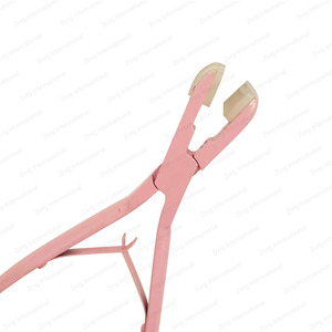 Outils d'épilation chauffants en acier inoxydable rose pour outil d'extension capillaire à bande fabriqué par zur International - Product Image 3