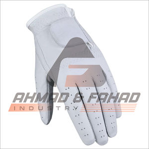 DM Guantes de golf de cuero genuino Triple Cabretta de alta calidad Protección UV transpirable Empuñaduras de mano derecha izquierda Hecho en Pakistán - Product Image 6