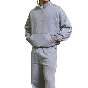 Chándales de moda al por mayor, logotipo impreso personalizado para ropa de calle de hombre, chándales de alta exigencia para conjuntos transpirables de invierno - Product Image 2