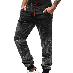 Acide lavé Vintage mode pantalon Style pantalons de survêtement Joggers Stretch polaire Flare empilé droit mi respirant unisexe - Product Image 1