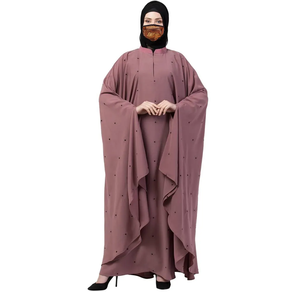 عباءة دبي للمسلمات بسعر الجملة لعام 2024 للسيدات من قماش حريري مفتوح من 3 طبقات فساتين عباءات إسلامية