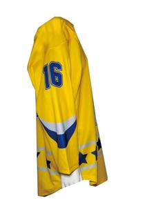 Ensembles d'uniformes de hockey sur glace personnalisés 100% polyester, respirants, séchage rapide, service OEM, fabrication sur mesure au Pakistan - Product Image 4