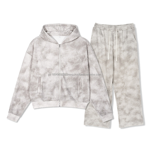 Ensemble de vêtements pour hommes, survêtement, jogging, sweat-shirts à capuche surdimensionnés et courts, ensembles de pantalons de survêtement avec logo imprimé - Product Image 1