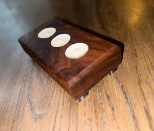 ที่วางเทียนไม้ทรงสี่เหลี่ยมผืนผ้าสไตล์มินิมอลสำหรับอพาร์ทเมนต์ร่วมสมัย พื้นที่ลอฟท์ และการตกแต่งในเมือง - Product Image 2