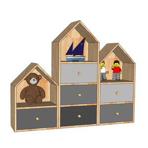 Modern Rubber Wood <b>Bookshelf</b> for Kids 100x25x120cm Safe for Kindergarten & School Use - Product Image 1
