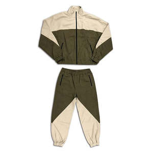 Ensemble de survêtement unisexe grande taille pour l'hiver, sportif, décontracté, 2 pièces, couleur unie, imprimé, 100% polyester, sweat-shirt à capuche et jogging - Product Image 1