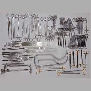 Kit d'instruments chirurgicaux complet de laparotomie manuelle en acier inoxydable de haute qualité, 108 pièces, certifié CE Classe I TARIQ MFG CO - Product Image 5