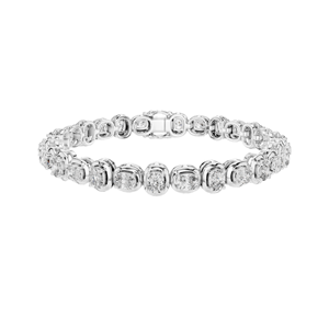 Bracelet tennis en diamant de laboratoire 6,82 CT, taille coussin, or 10KT, 14KT, 18KT et argent 925, options or rose, jaune, blanc - Product Image 3