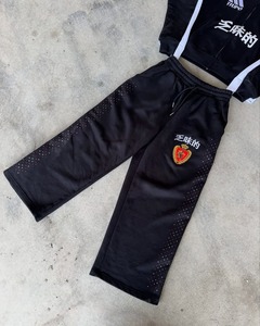 Conjunto de Sudadera con Capucha y Cremallera, Pantalones de Chándal de Pierna Ancha Lavados con Ácido, Parche Estampado DTG de Algodón 100% Personalizado para Hombre - Product Image 3