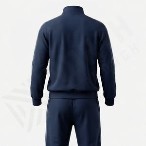 Ensemble de survêtement sport deux pièces avec fermeture éclair, sweat à capuche et pantalon long, jogging pour adultes, qualité supérieure, couleur personnalisée, vêtements de sport pour hommes - Product Image 2