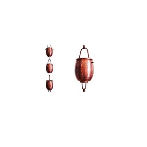 Meilleure vente de haute qualité Design moderne métal cuivre pluie chaîne eau vent chaînes décor à la maison intérieur extérieur utilisation par HHO fromIndia - Product Image 3