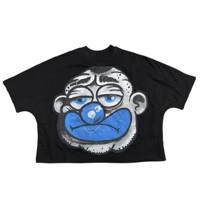 เสื้อยืดคอกลมสำหรับผู้ชายเสื้อครอปผ้าฝ้ายลายกราฟิกทรงพอดีตัว - Product Image 5