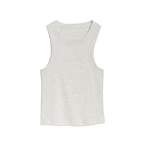 Proveedor de camisetas sin mangas para mujer con sede en Pakistán que proporciona personalización OEM y MOQ para tops atléticos y Racerback acanalados de moda - Product Image 1