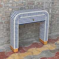 Table de chevet moderne et écologique en os incrusté, mobilier de maison pour chambre, salon, salle de bain, hôtel/appartement