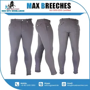 Pantalones ecuestres de cintura alta personalizados para mujeres, Parche de rodilla de Etiqueta Privada, ropa de equitación, fabricante indio - Product Image 5