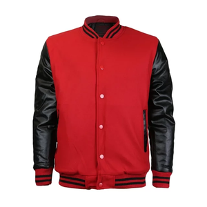 Premium Quality Plus Size Varsity <b>Jackets</b> for <b>Men</b> Customized Design Solid Color Winter CollegeBaseballjacket for <b>men</b> - Product Image 3